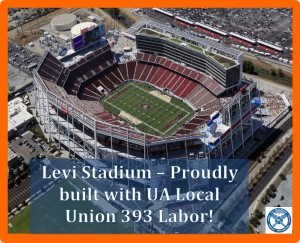 More than 111.9 million people watched Super Bowl 50 played right here in Levi Stadium in Santa Clara! We are proud to say many of our own members, with other union tradesmen and women from around the area, built this beautiful stadium. Union built and union proud! 